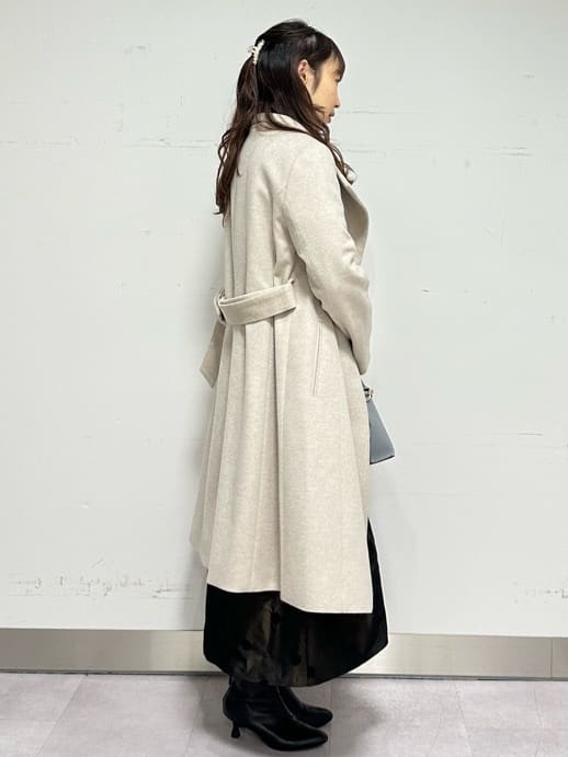 Miwaさんの「UNTITLED｜【日本製／2WAY衿】スタンドカラー ロングコート」を使ったコーディネート