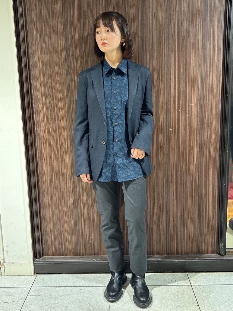 さやさんの「TAKEO KIKUCHI｜【全7サイズ&times;8色展開！】トップマルチヘリンボン パンツ」を使ったコーディネート