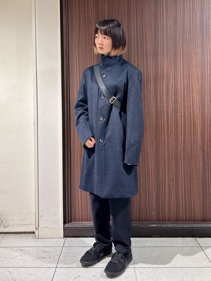 さやさんの「TAKEO KIKUCHI｜【ウールカシミヤブレンド】ビーバー調 スタンドカラー コート」を使ったコーディネート