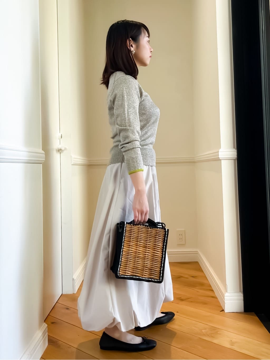 HOMMAさんの「DRESSTERIOR｜◆ソフトレザーバレエシューズ」を使ったコーディネート