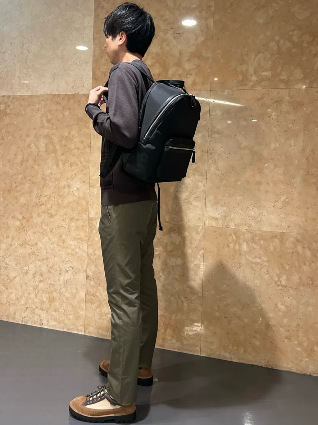 DDDさんの「TAKEO KIKUCHI｜【全7サイズ&times;8色展開！】トップマルチヘリンボン パンツ」を使ったコーディネート