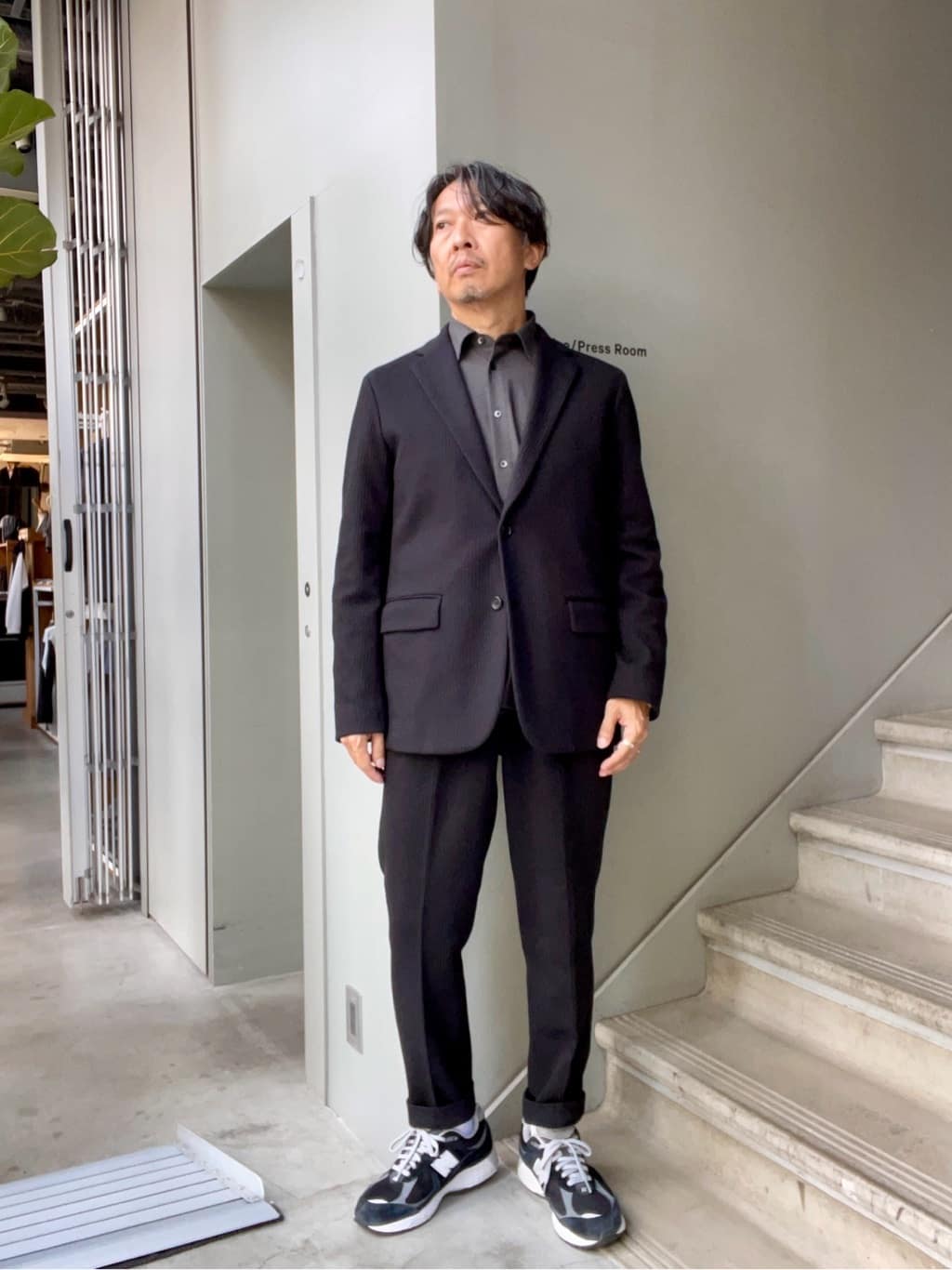 デザイナーTAKEman さんの「TAKEO KIKUCHI｜【抗菌防臭】クロスウィーブ ジャケット」を使ったコーディネート