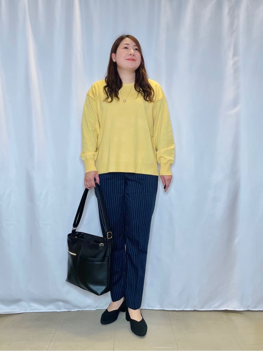 Ayaさんの「SHOO･LA･RUE｜【洗える/SS-3L】すっきりキレイにかっこよく 大人のテーパードパンツ」を使ったコーディネート