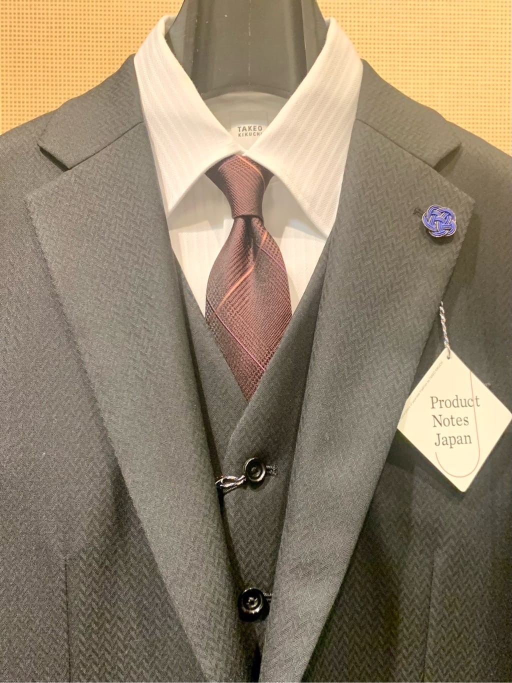 木村剛さんの「TAKEO KIKUCHI｜【Made in JAPAN】番千鳥ウィンドペン柄 ネクタイ」を使ったコーディネート