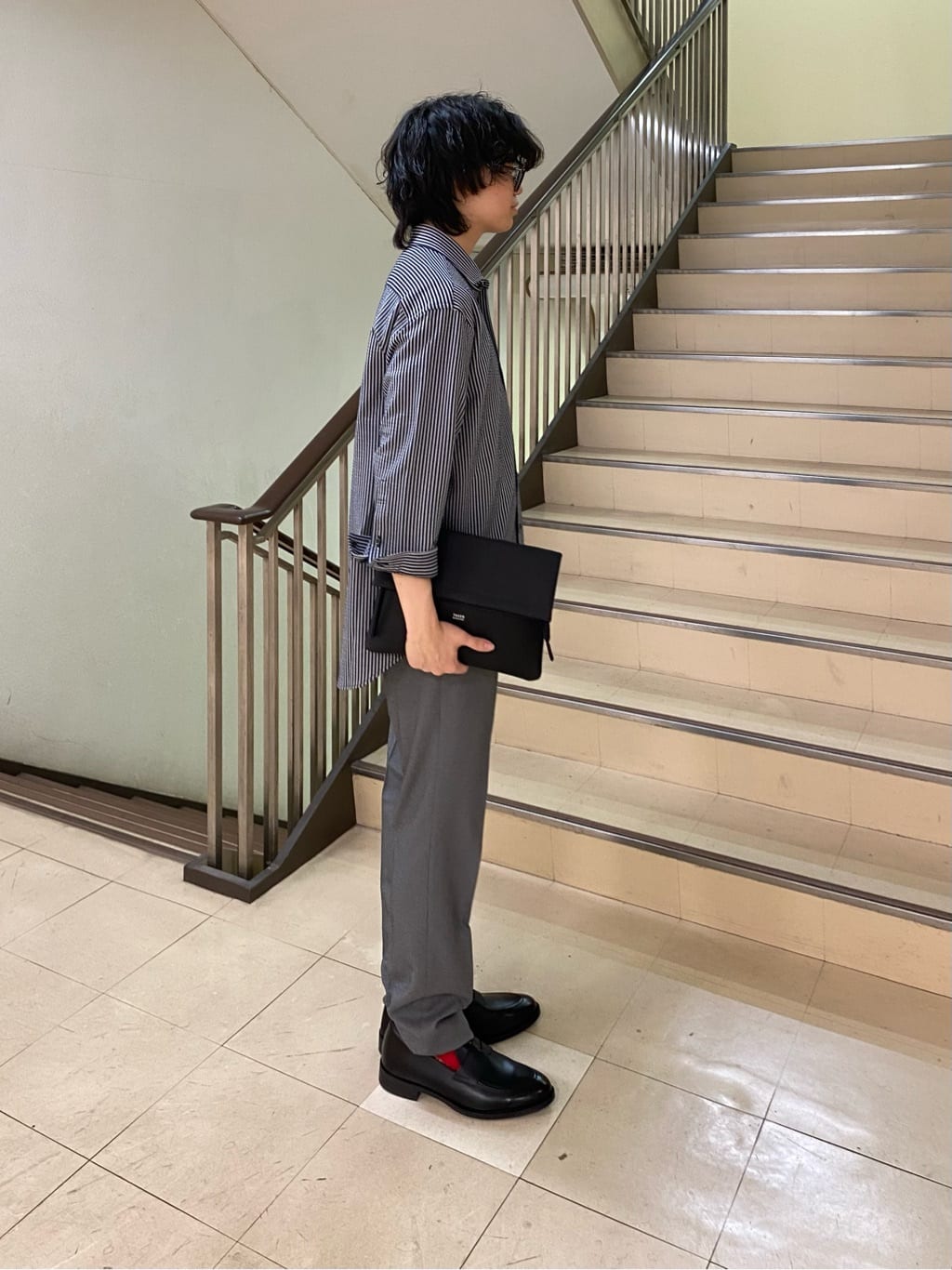 キムラさんの「TAKEO KIKUCHI｜【2WAY】ショルダー クラッチバッグ」を使ったコーディネート