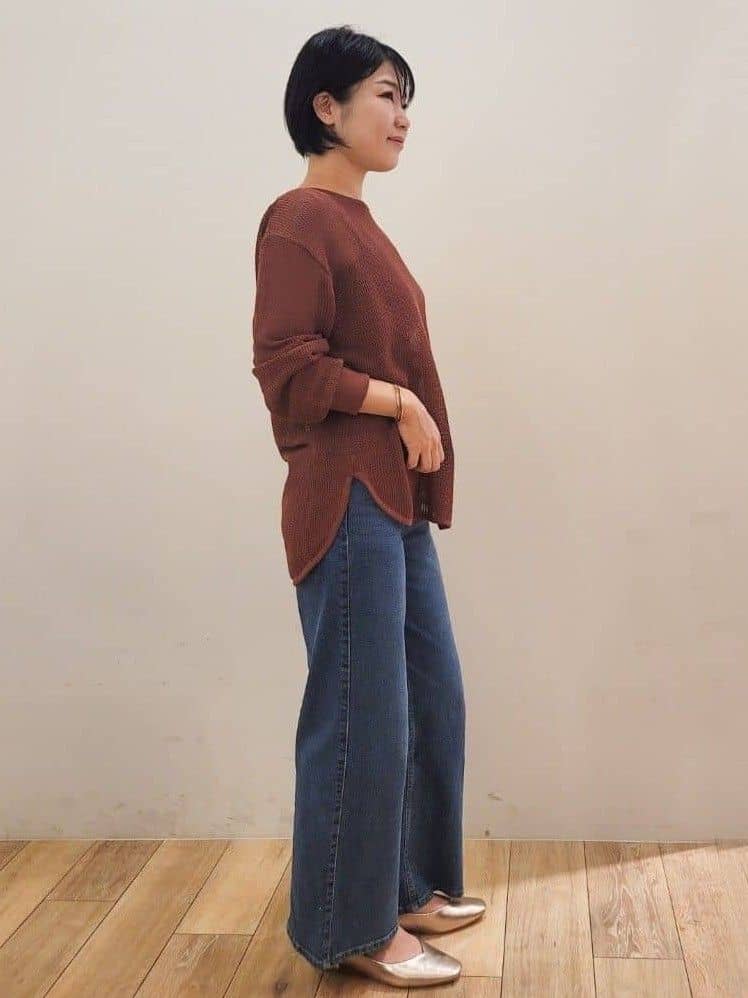 yuyuさんの「OPAQUE.CLIP｜ワイドストラップキャミソール【洗濯機洗い可】」を使ったコーディネート