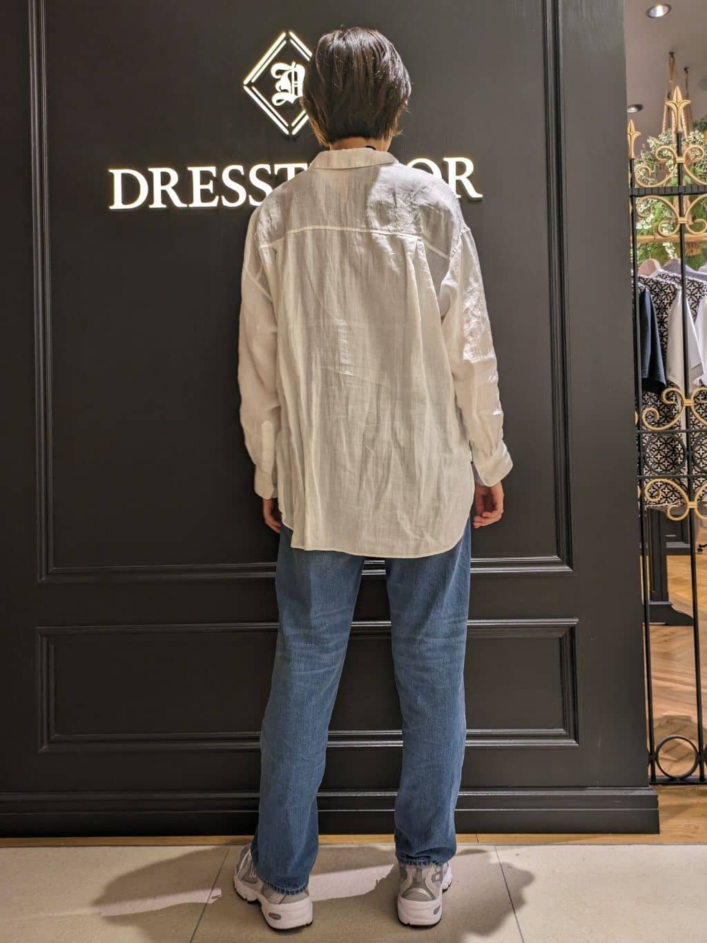 saoriさんの「DRESSTERIOR｜【ウォッシャブル】テーパードコンフォートデニム」を使ったコーディネート