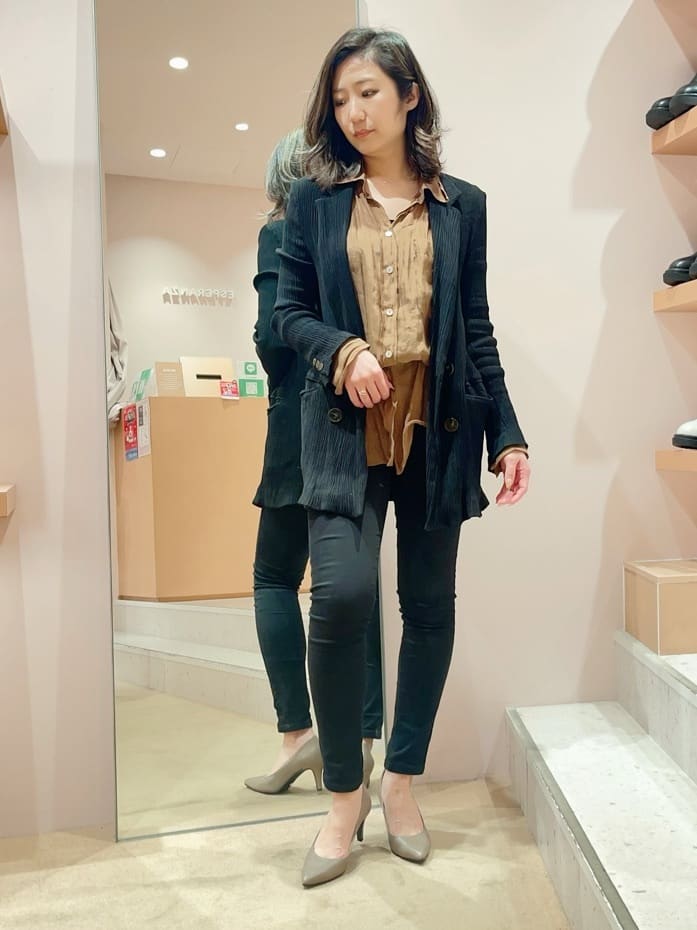 kaoriさんの「ESPERANZA｜12時間パンプスEveryDayPlane「約7.5cmヒール」」を使ったコーディネート