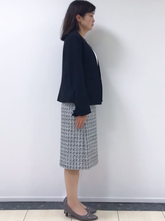 yukinaさんの「COUP DE CHANCE｜【洗える／日本製／通勤】タックブラウス」を使ったコーディネート