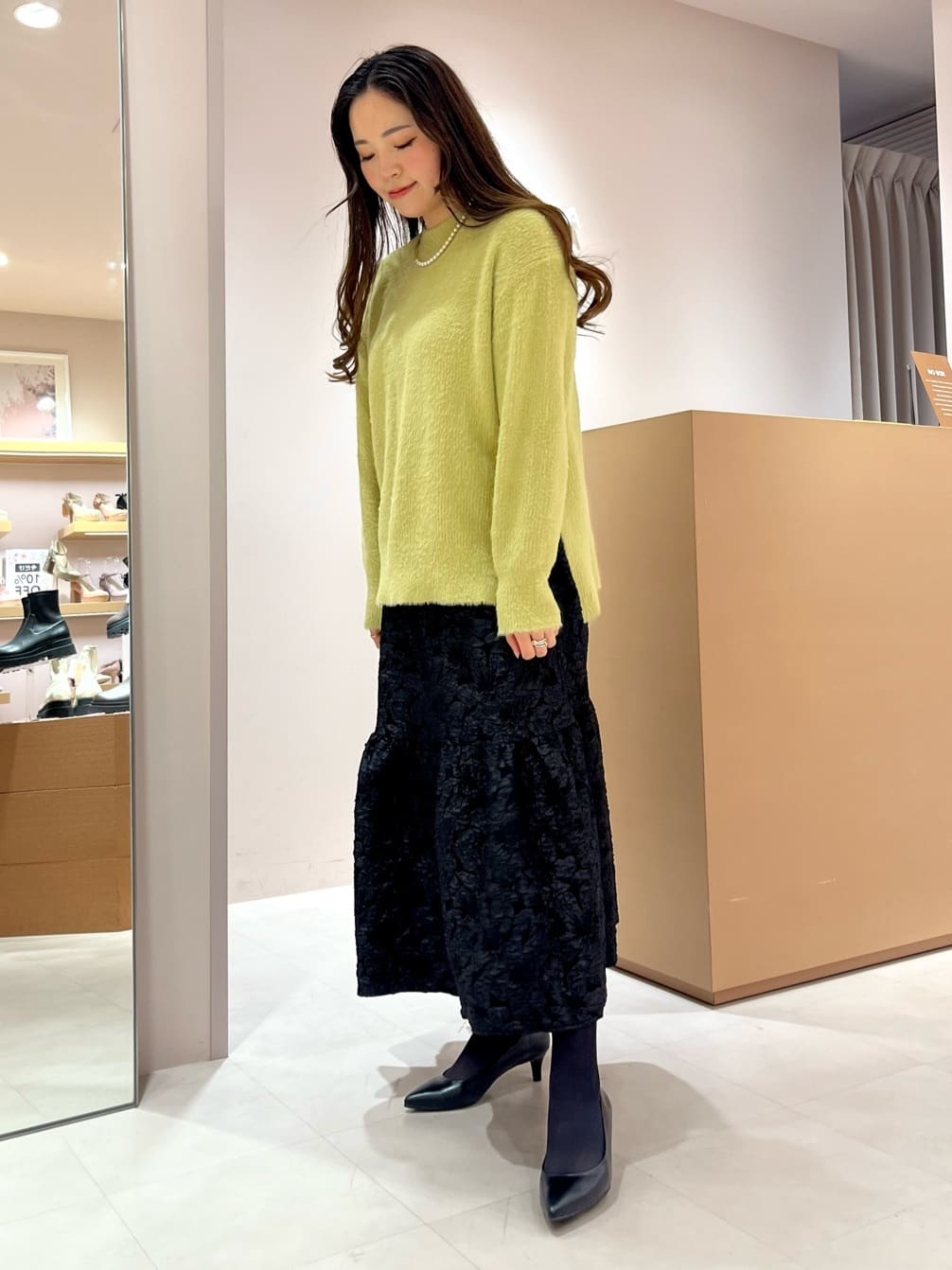 aya.oさんの「ESPERANZA｜12時間パンプスEveryDayPlane[5.5cmヒール]」を使ったコーディネート
