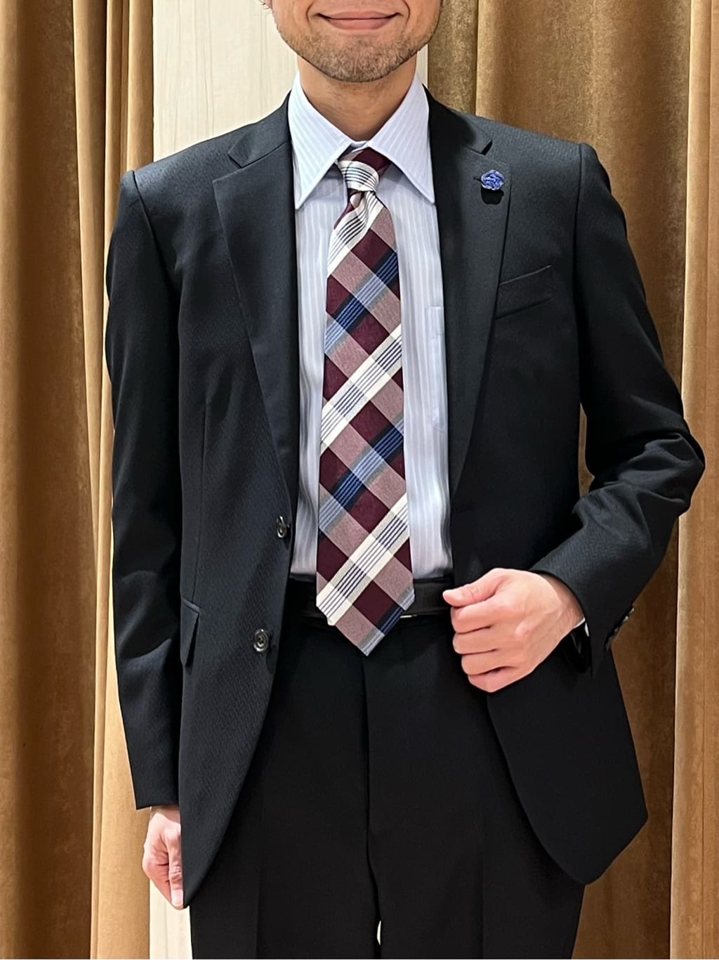 URAさんの「TAKEO KIKUCHI｜【Made in JAPAN】矢絣（やがすり）スーツ／スリーピース対応」を使ったコーディネート