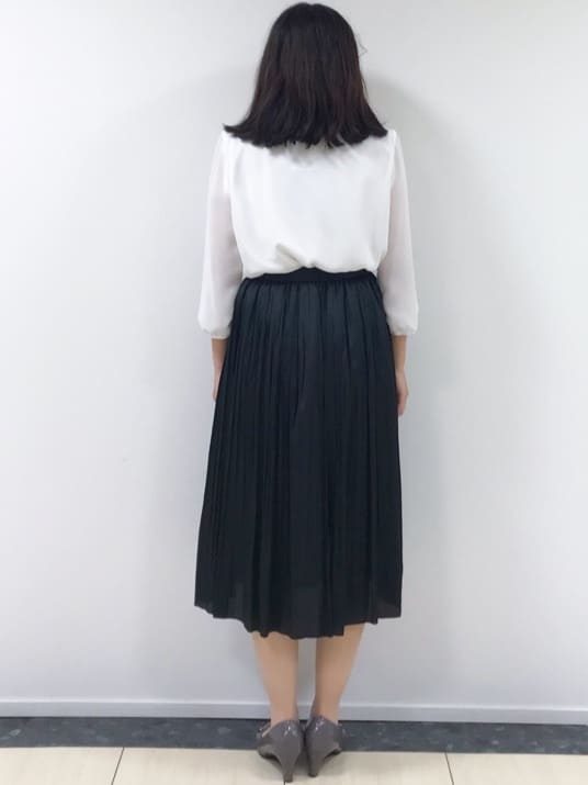 yukinaさんの「COUP DE CHANCE｜【洗える／日本製／通勤】タックブラウス」を使ったコーディネート