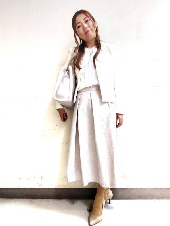 あらーさんの「OPAQUE.CLIP｜【抗菌防臭加工/7cmヒール】ベーシックパンプス/通勤対応」を使ったコーディネート