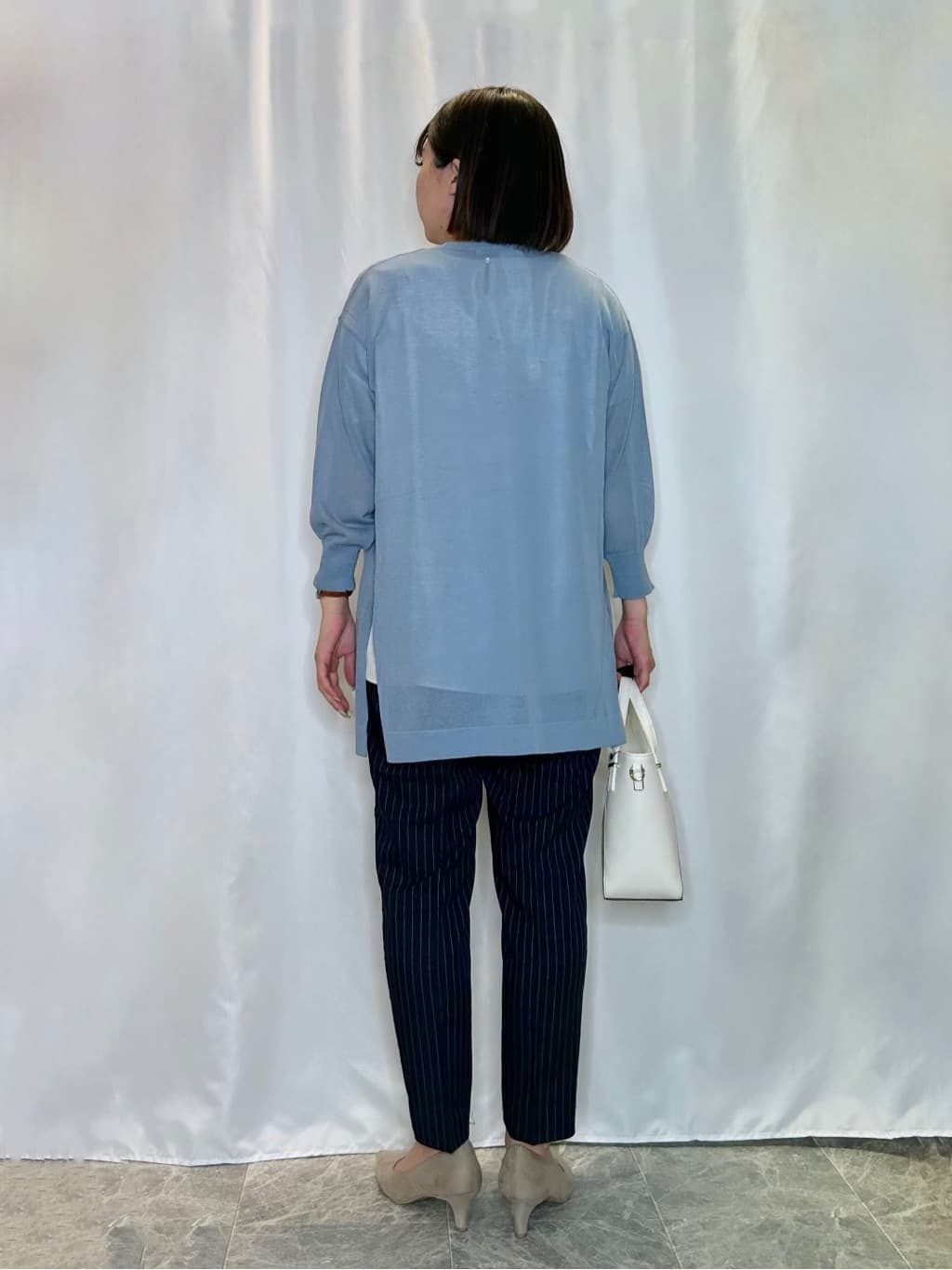 ネリさんの「SHOO･LA･RUE｜【洗える/SS-3L】すっきりキレイにかっこよく 大人のテーパードパンツ」を使ったコーディネート