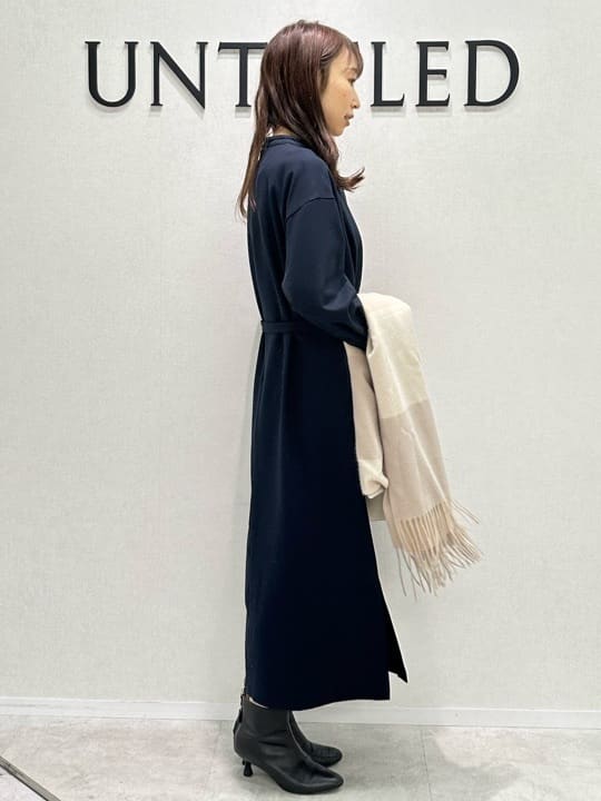 Miwaさんの「UNTITLED｜【日本製／2WAY衿】スタンドカラー ロングコート」を使ったコーディネート
