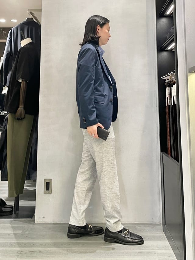 Tightさんの「TAKEO KIKUCHI｜【抗菌防臭】COOL DOTS（R）ドビープリント ジャケット」を使ったコーディネート