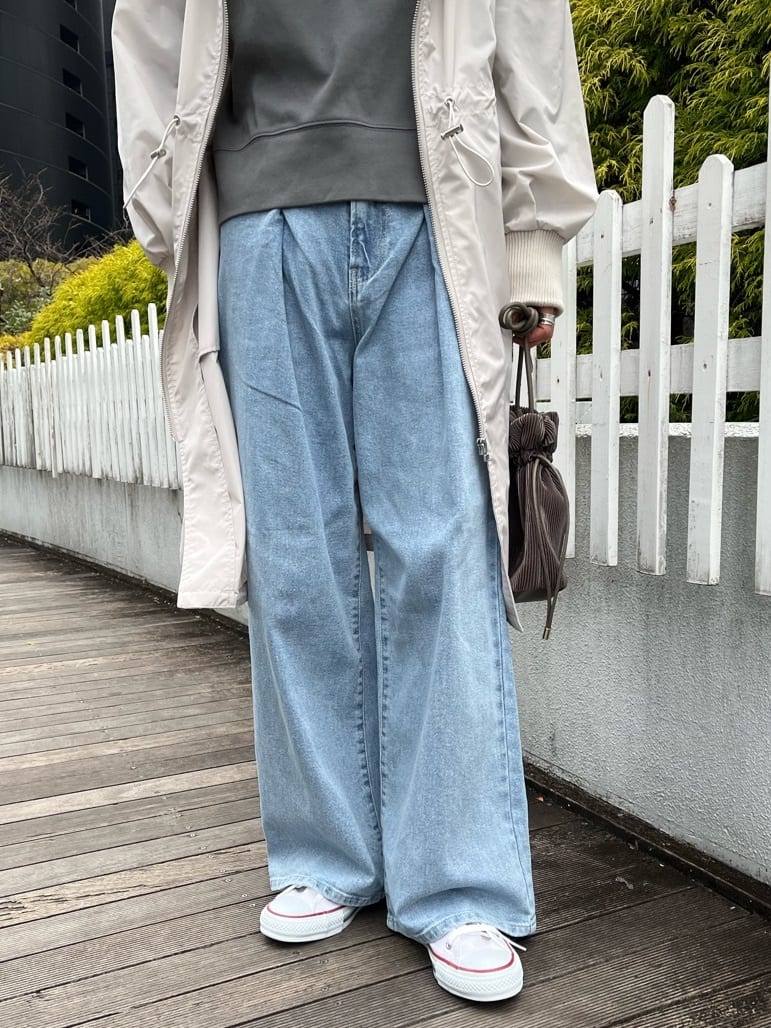 NAMIさんの「OPAQUE.CLIP｜CONVERSE キャンバス オールスター HI」を使ったコーディネート