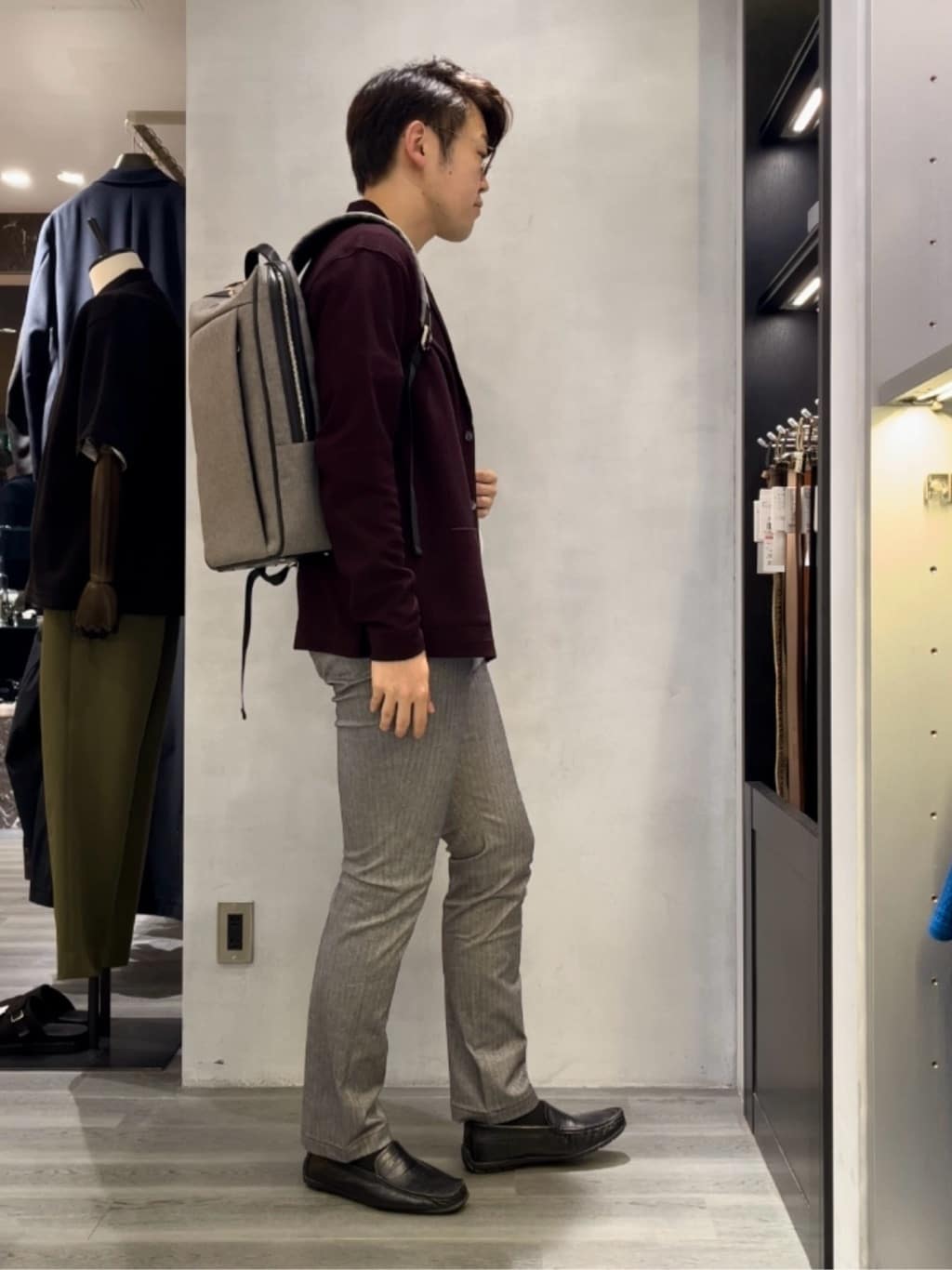 ジュンさんの「TAKEO KIKUCHI｜【Made in JAPAN】播州織 ヘリンボン ストレート パンツ」を使ったコーディネート