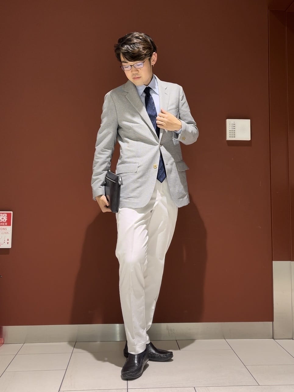 ジュンさんの「TAKEO KIKUCHI｜【Made in JAPAN】市松紋 ドレスシャツ」を使ったコーディネート