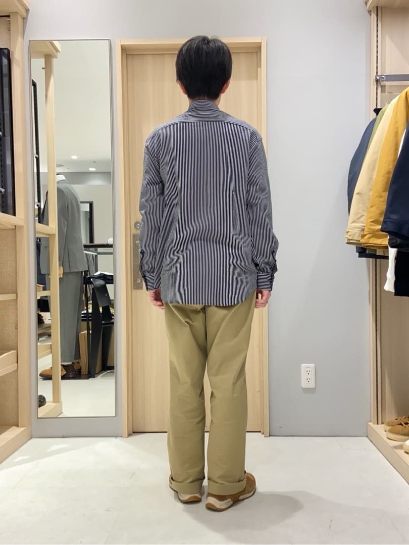 わいずみさんの「TAKEO KIKUCHI｜【抗菌防臭/シーズンレス】シアサッカー ジャージシャツ」を使ったコーディネート