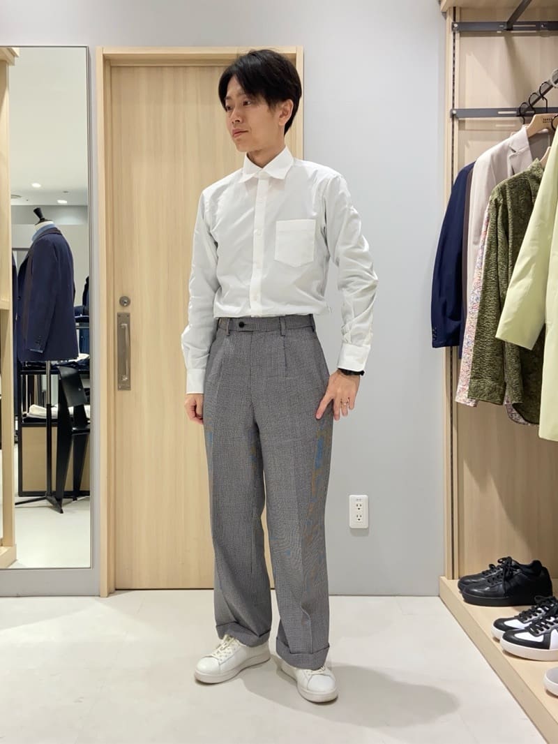 わいずみさんの「TAKEO KIKUCHI｜【Made in JAPAN】ブロード レギュラーカラー ドレスシャツ」を使ったコーディネート