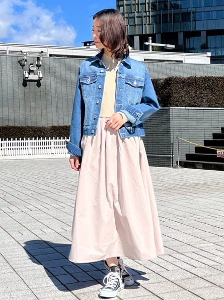 NAMIさんの「OPAQUE.CLIP｜CONVERSE キャンバス オールスター HI」を使ったコーディネート