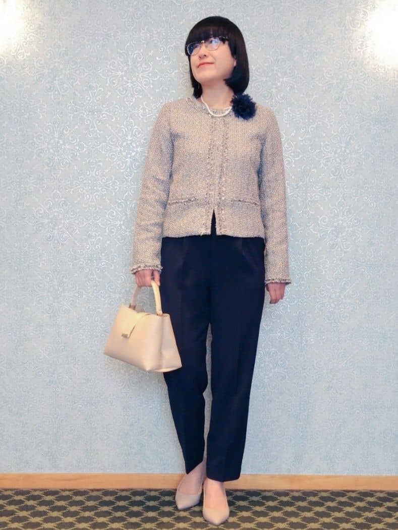 みいさんの「index｜【抗菌防臭加工/7cmヒール】ベーシックパンプス/通勤対応」を使ったコーディネート