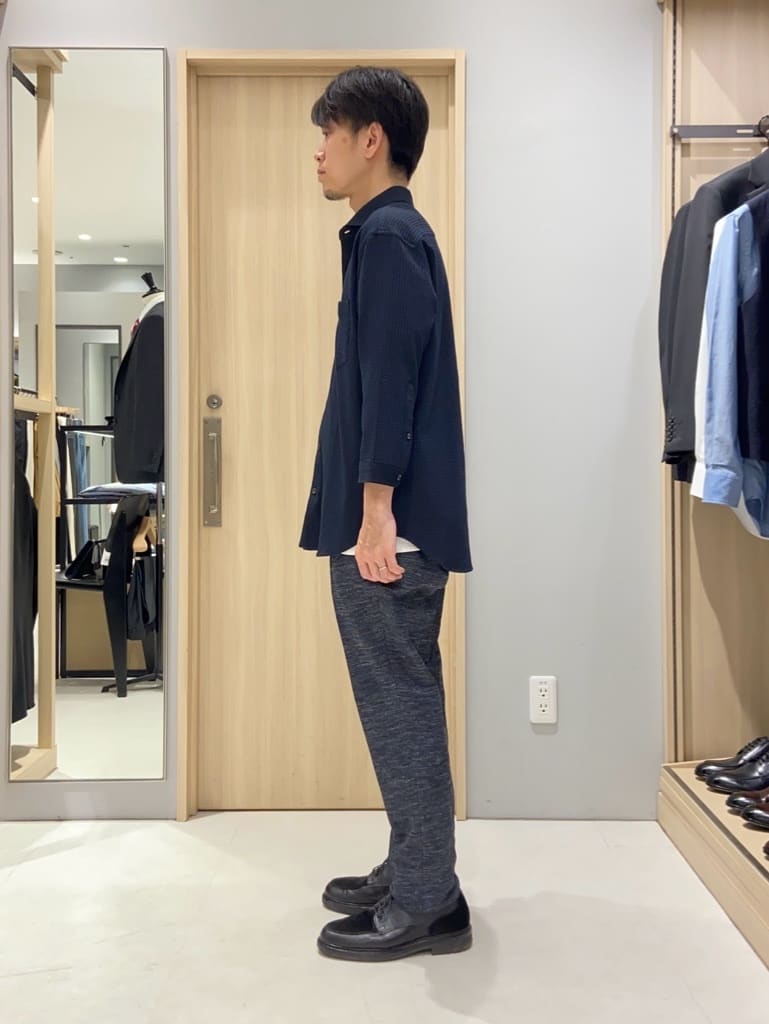 わいずみさんの「TAKEO KIKUCHI｜【抗菌防臭／5サイズ展開】ハイゲージポンチ Tシャツ」を使ったコーディネート
