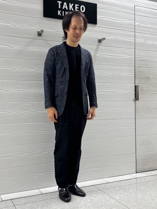 井出恭輔さんの「TAKEO KIKUCHI｜【尾州織】リネンブレンド メッシュ ジャケット」を使ったコーディネート