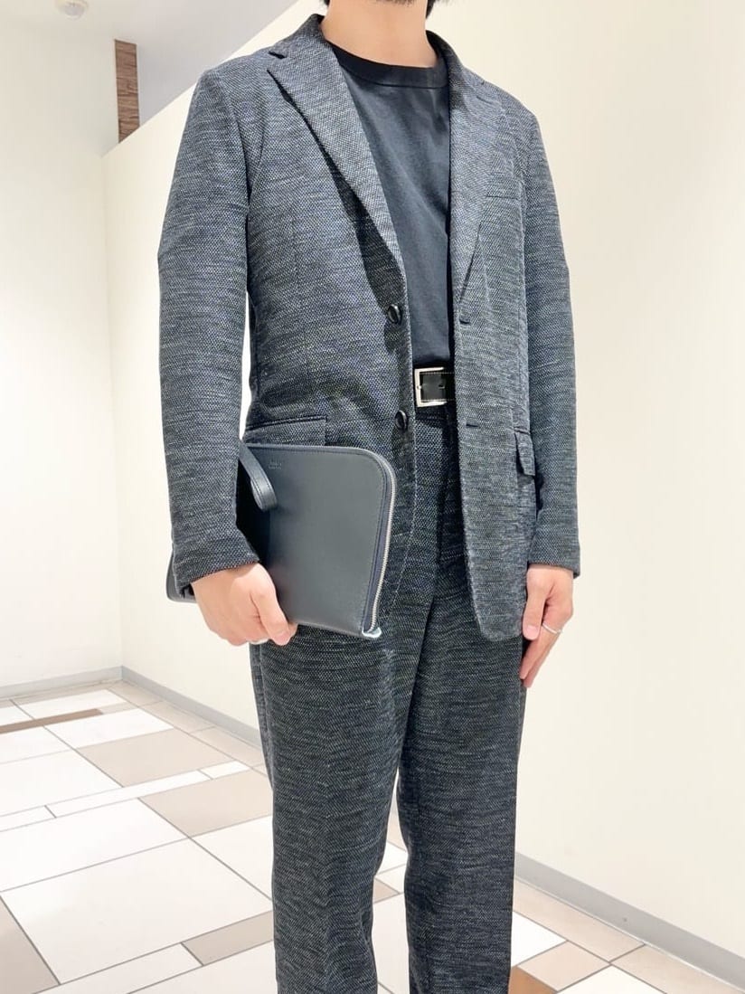 及川さんの「TAKEO KIKUCHI｜【尾州織】リネンブレンド メッシュ ジャケット」を使ったコーディネート