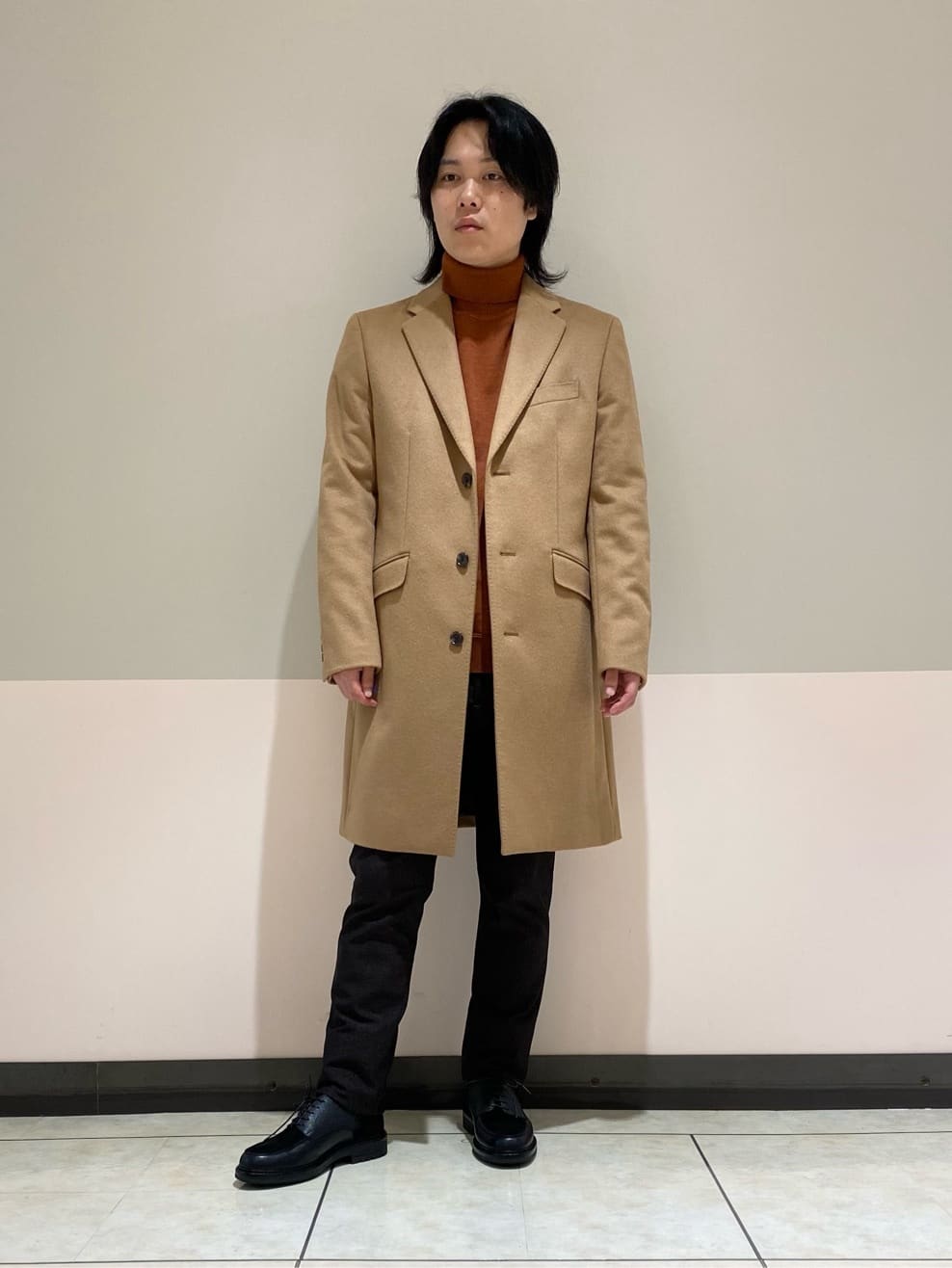 hazuさんの「TAKEO KIKUCHI｜ウールカシミヤブレンド チェスターコート」を使ったコーディネート