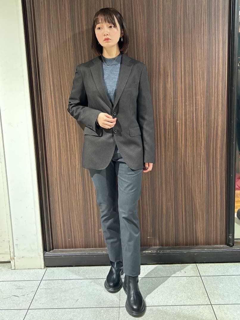 さやさんの「TAKEO KIKUCHI｜【全7サイズ&times;8色展開！】トップマルチヘリンボン パンツ」を使ったコーディネート