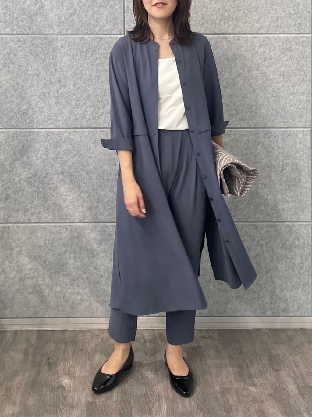 riiさんの「INDIVI｜【日本製】ビスチェインナータンクトップ」を使ったコーディネート