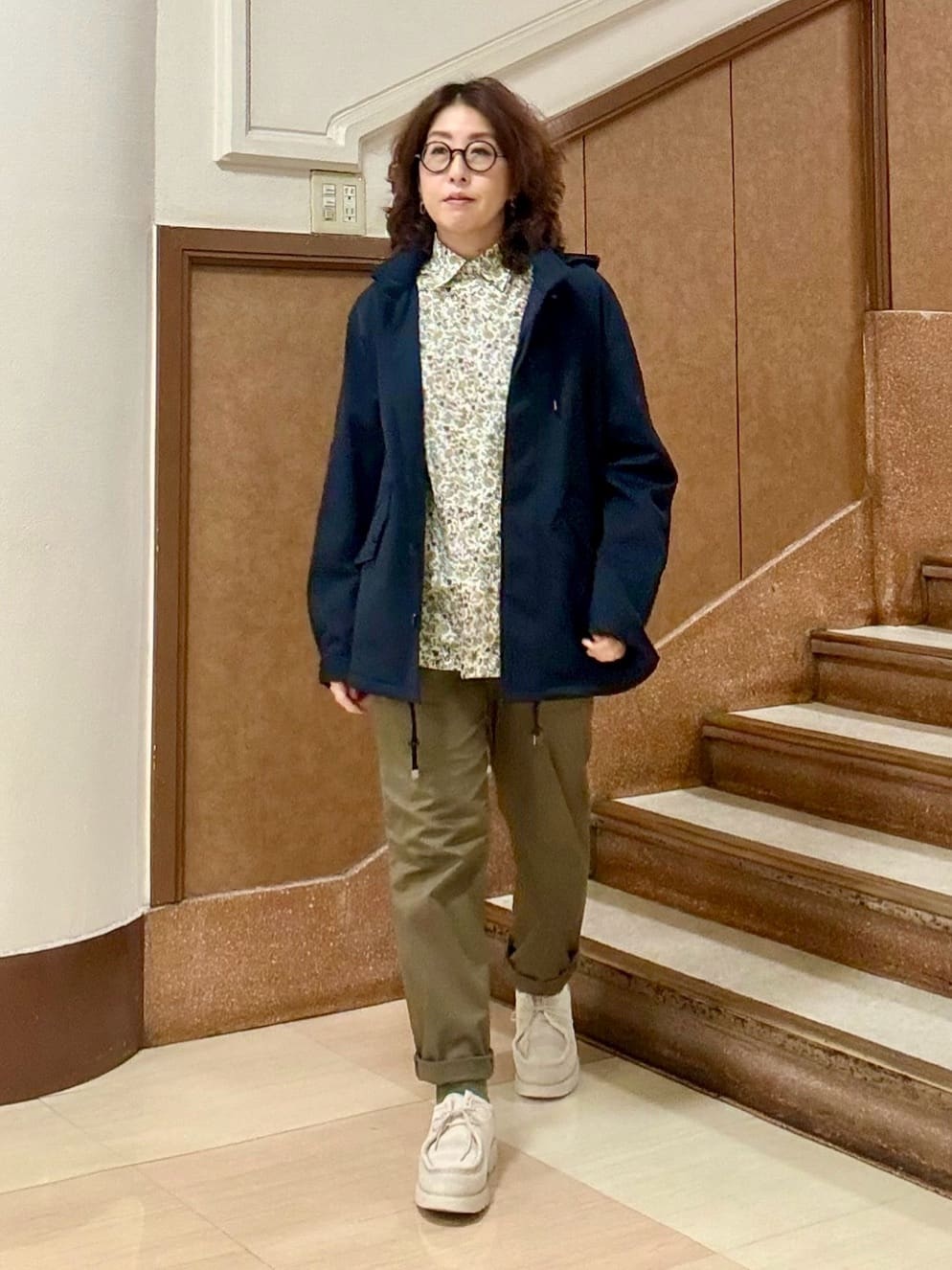 のぐみさんの「TAKEO KIKUCHI｜【オフィスカジュアル対応】ドレス チノパンツ」を使ったコーディネート