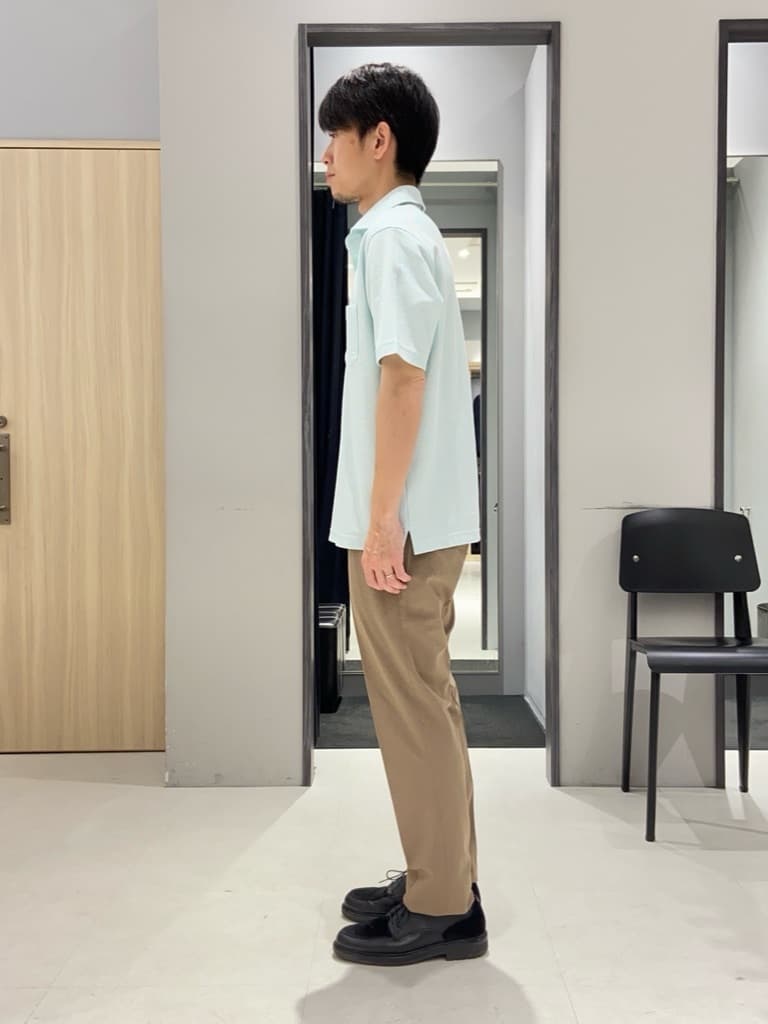 わいずみさんの「TAKEO KIKUCHI｜【抗菌防臭／9色5サイズ展開】ハニカムメランジ ポロシャツ」を使ったコーディネート