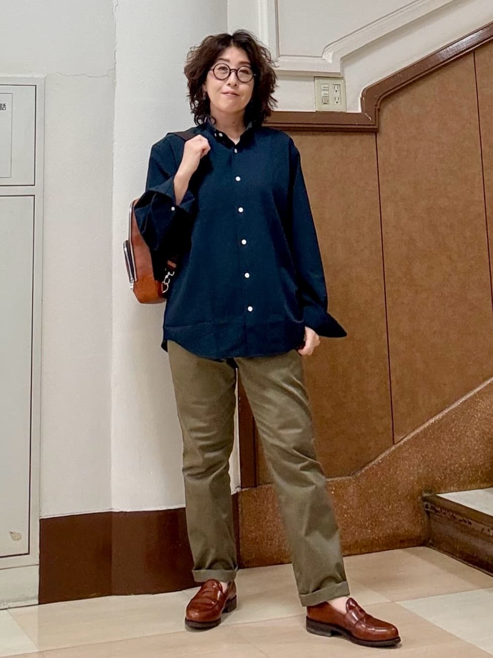 のぐみさんの「TAKEO KIKUCHI｜【オフィスカジュアル対応】ドレス チノパンツ」を使ったコーディネート