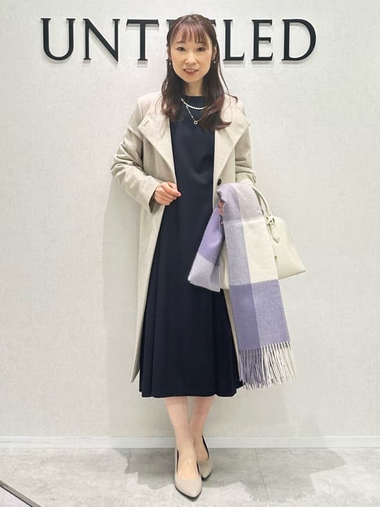 Miwaさんの「UNTITLED｜【日本製／2WAY衿】スタンドカラー ロングコート」を使ったコーディネート