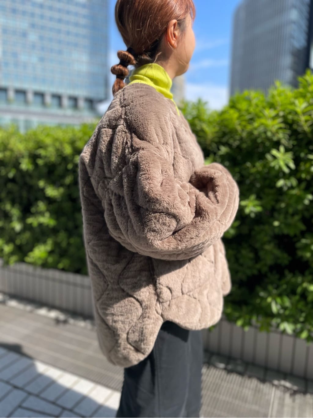 chikoさんの「OPAQUE.CLIP｜オーガニックコットン混 ベイカースカート【洗濯機洗い可／ストレッチ】」を使ったコーディネート