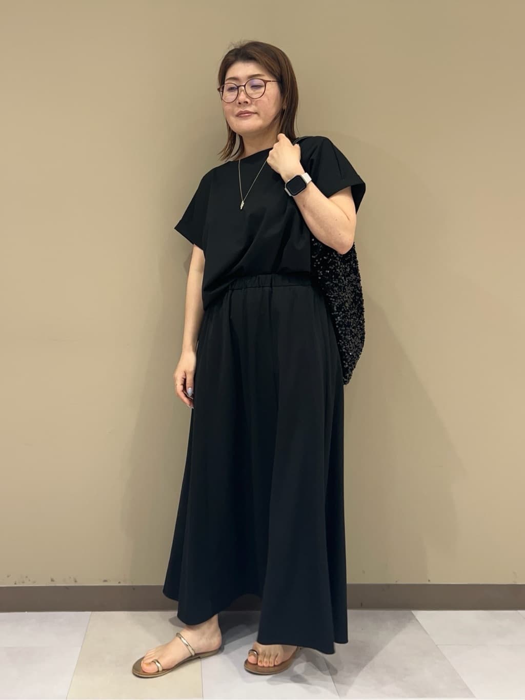 fukuさんの「UNTITLED｜【柔らか／A4サイズ対応】スパンコールトート」を使ったコーディネート