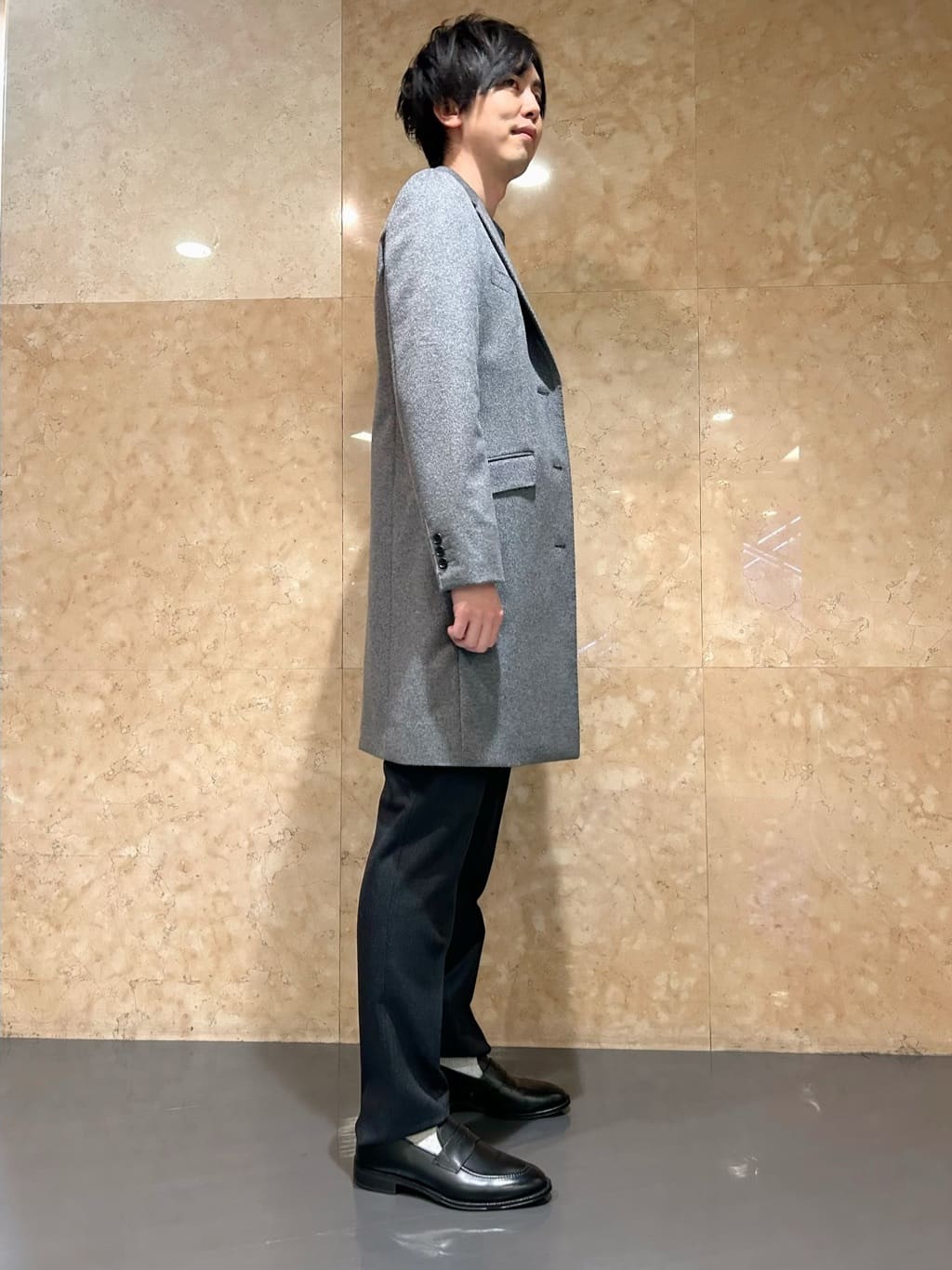 DDDさんの「TAKEO KIKUCHI｜ウールカシミヤブレンド チェスターコート」を使ったコーディネート