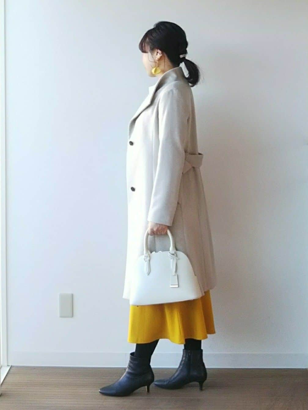 なみきさんの「UNTITLED｜【日本製／2WAY衿】スタンドカラー ロングコート」を使ったコーディネート