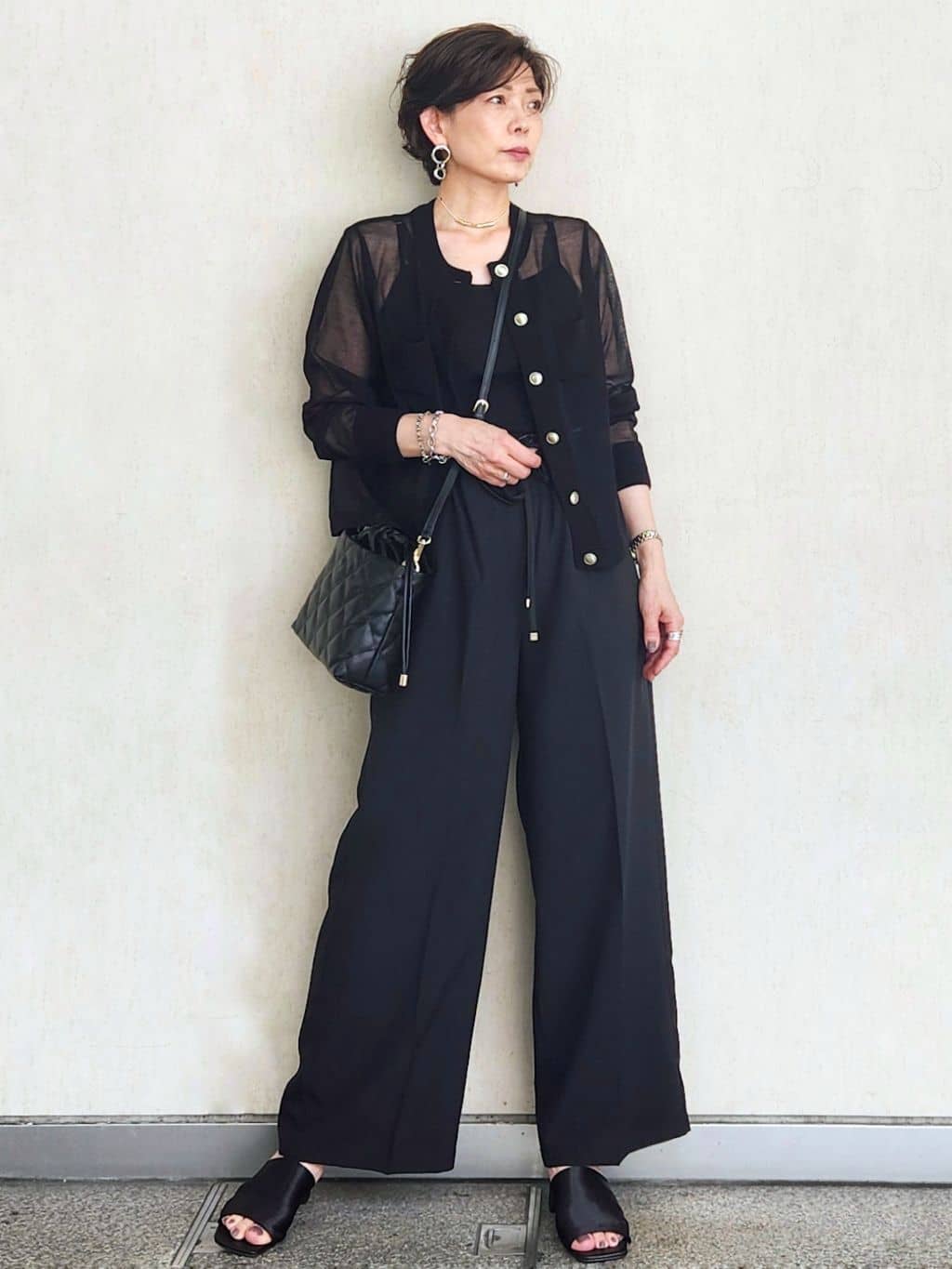 milkyさんの「OPAQUE.CLIP｜リブキャミソール【洗濯機洗い可】」を使ったコーディネート