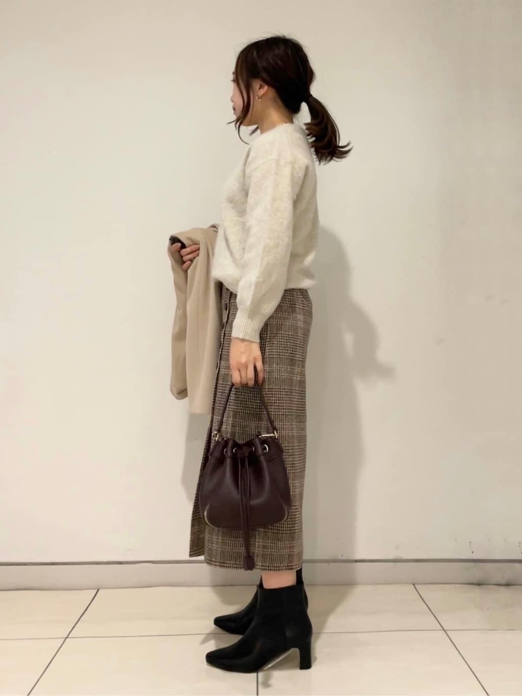 kahoさんの「INDIVI｜【定番人気！/名品コート/日本製】ウール100%チェスターコート」を使ったコーディネート