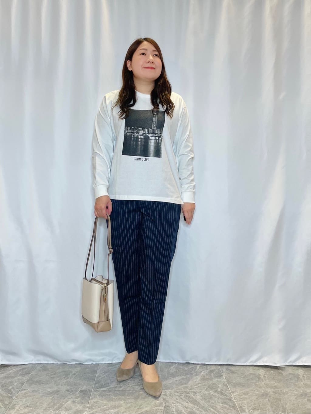 Ayaさんの「SHOO･LA･RUE｜【洗える/SS-3L】すっきりキレイにかっこよく 大人のテーパードパンツ」を使ったコーディネート
