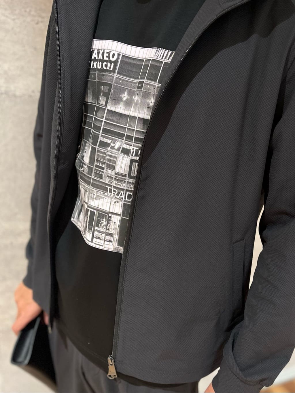 セッキーさんの「TAKEO KIKUCHI｜【ベーシック】レザー クラッチバッグ」を使ったコーディネート
