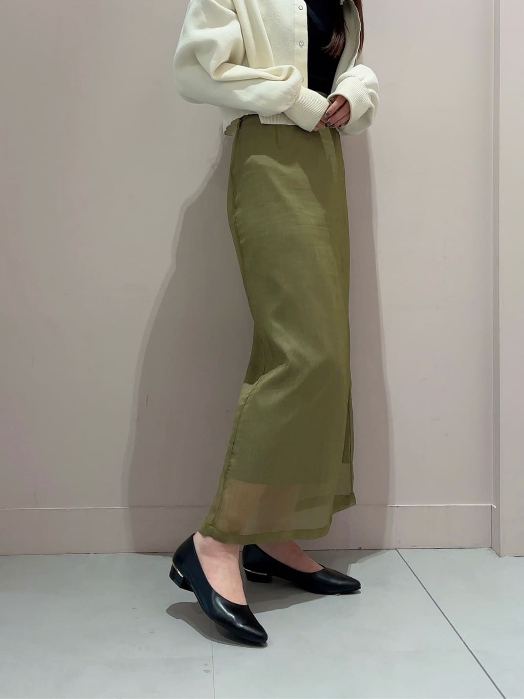 RINAさんの「ESPERANZA｜《定番》晴雨兼用クッションフラットパンプス」を使ったコーディネート
