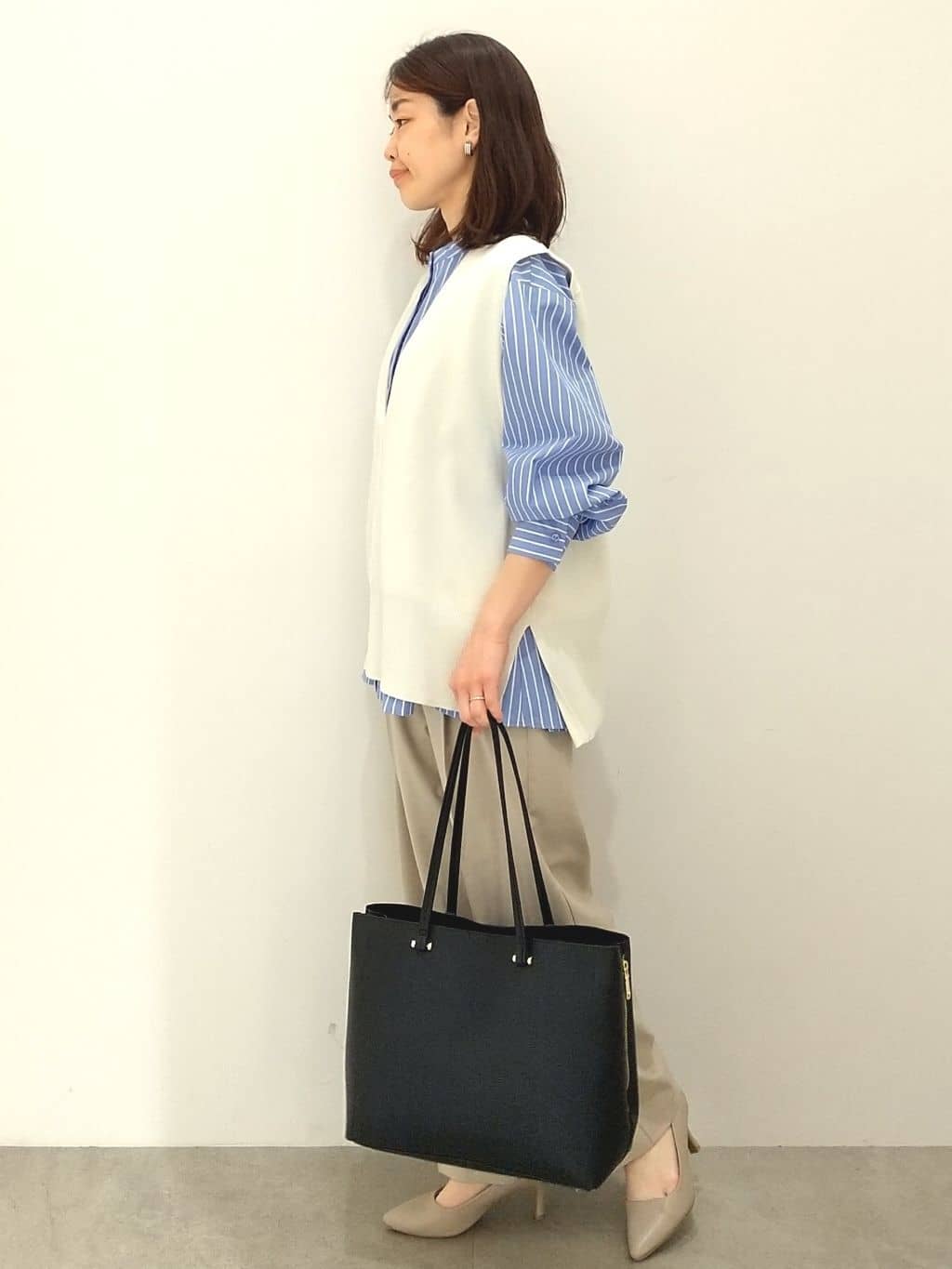 Matsuさんの「OPAQUE.CLIP｜【抗菌防臭加工/7cmヒール】ベーシックパンプス/通勤対応」を使ったコーディネート