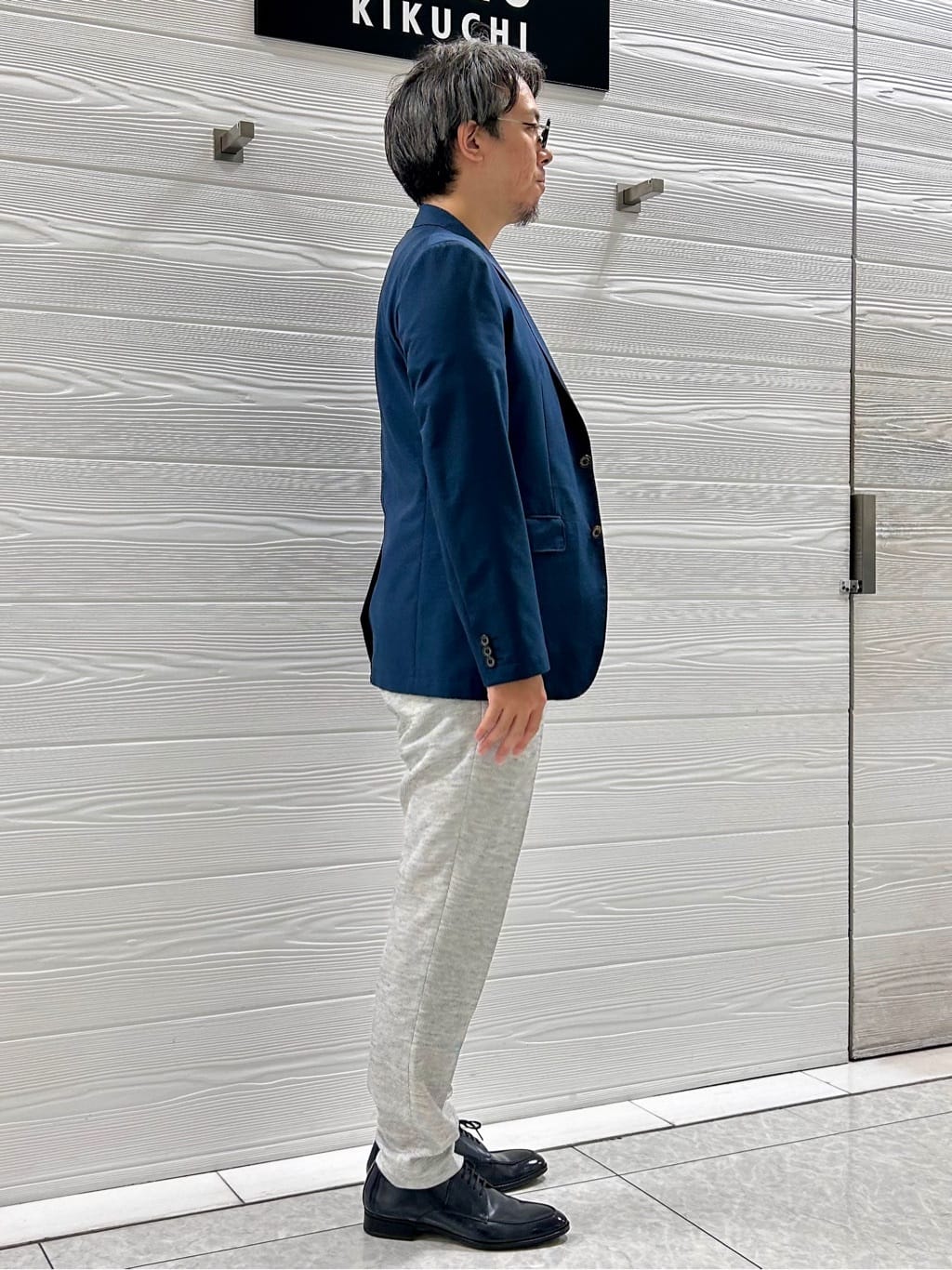 すーさんの「TAKEO KIKUCHI｜【抗菌防臭】COOL DOTS（R）ドビープリント ジャケット」を使ったコーディネート