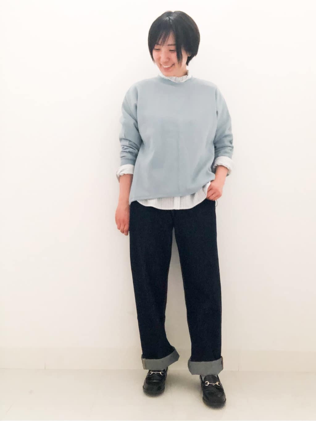 Nahoさんの「Dessin｜【洗える】ストレートデニム（ユニセックス）」を使ったコーディネート