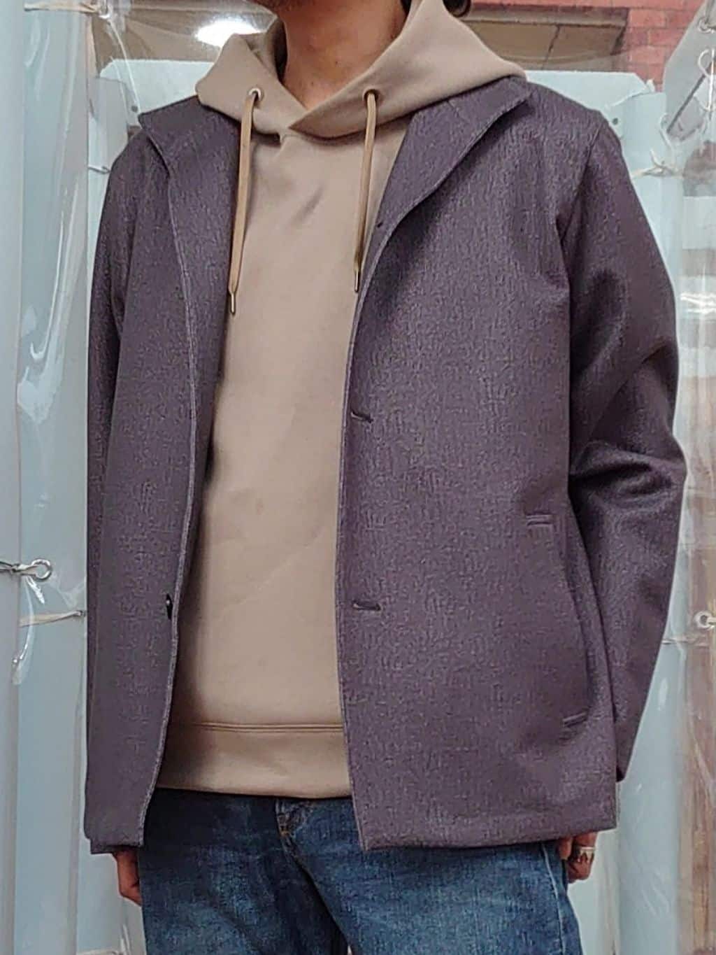 かしげるさんの「TAKEO KIKUCHI｜【DOWN FABRIC】ダウンファブリック スタンドカラーブルゾン」を使ったコーディネート
